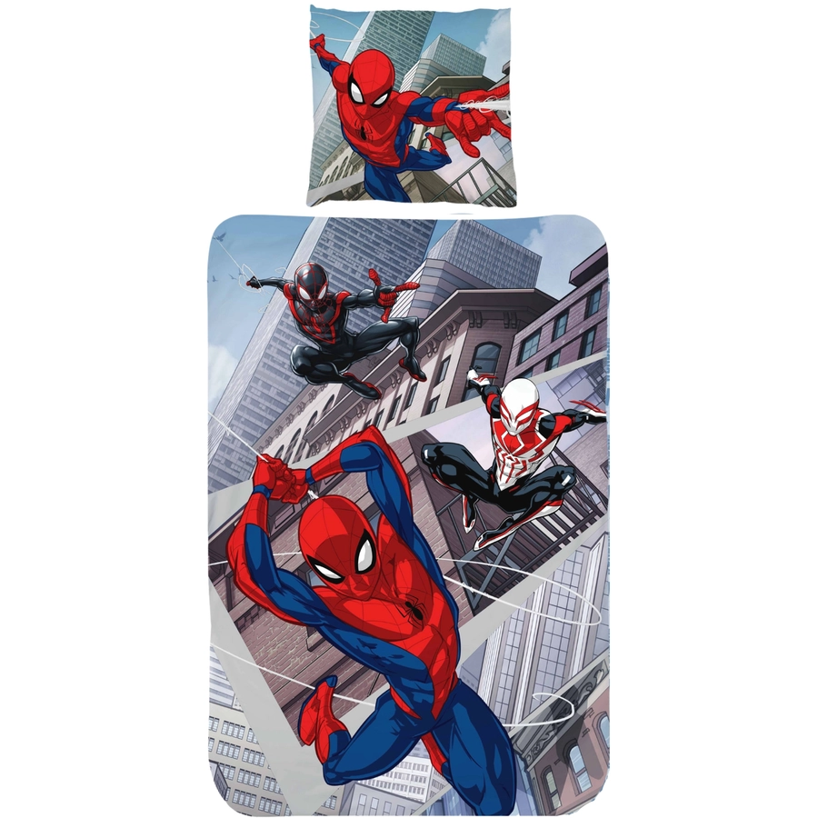 MTOnlinehandel Bettwäsche Kinder-Bettwäsche, 80x80 + 135x200 Spiderman