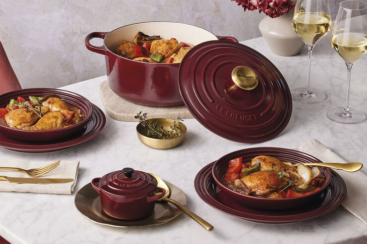Le Creuset Rund støbejernsgryde 5,3L Garnet Garnet