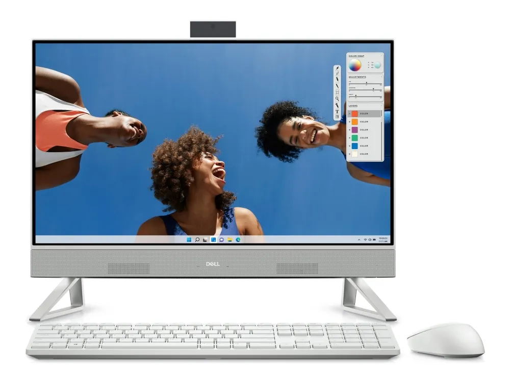 Dell Inspiron 24 5430 All-in-One - Alt-i-én Core 7 150U / op til 5.4 GHz - RAM 16 GB - SSD 1 TB - NVMe - Intel Graphics - Gigabit Ethernet, Bluetooth, IEEE 802.11ax (Wi-Fi 6E) - Win 11 Pro - skærm: LED 23