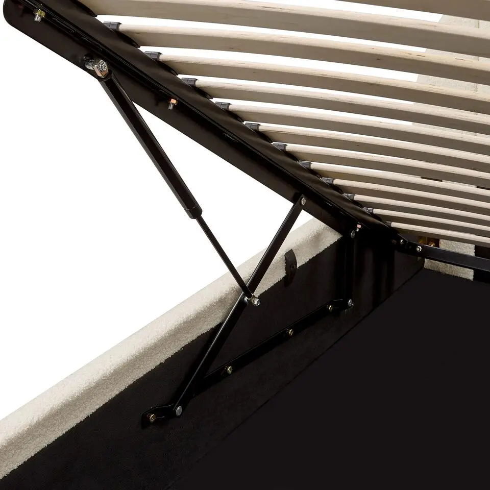 CHADENET - Tweepersoonsbed - Gebroken wit - 180 x 200 cm - Bouclé