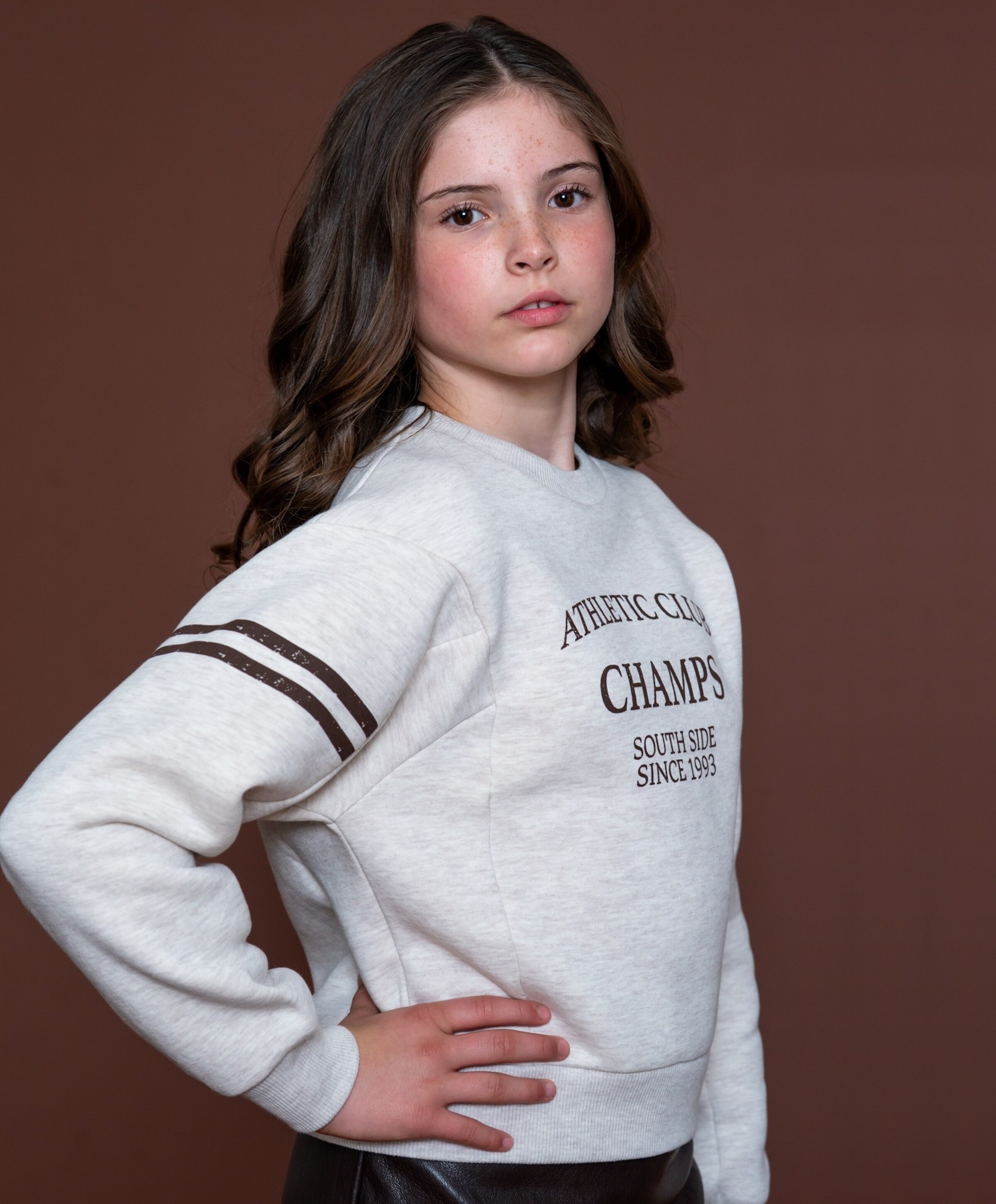 Geisha Meisjes sweater beige