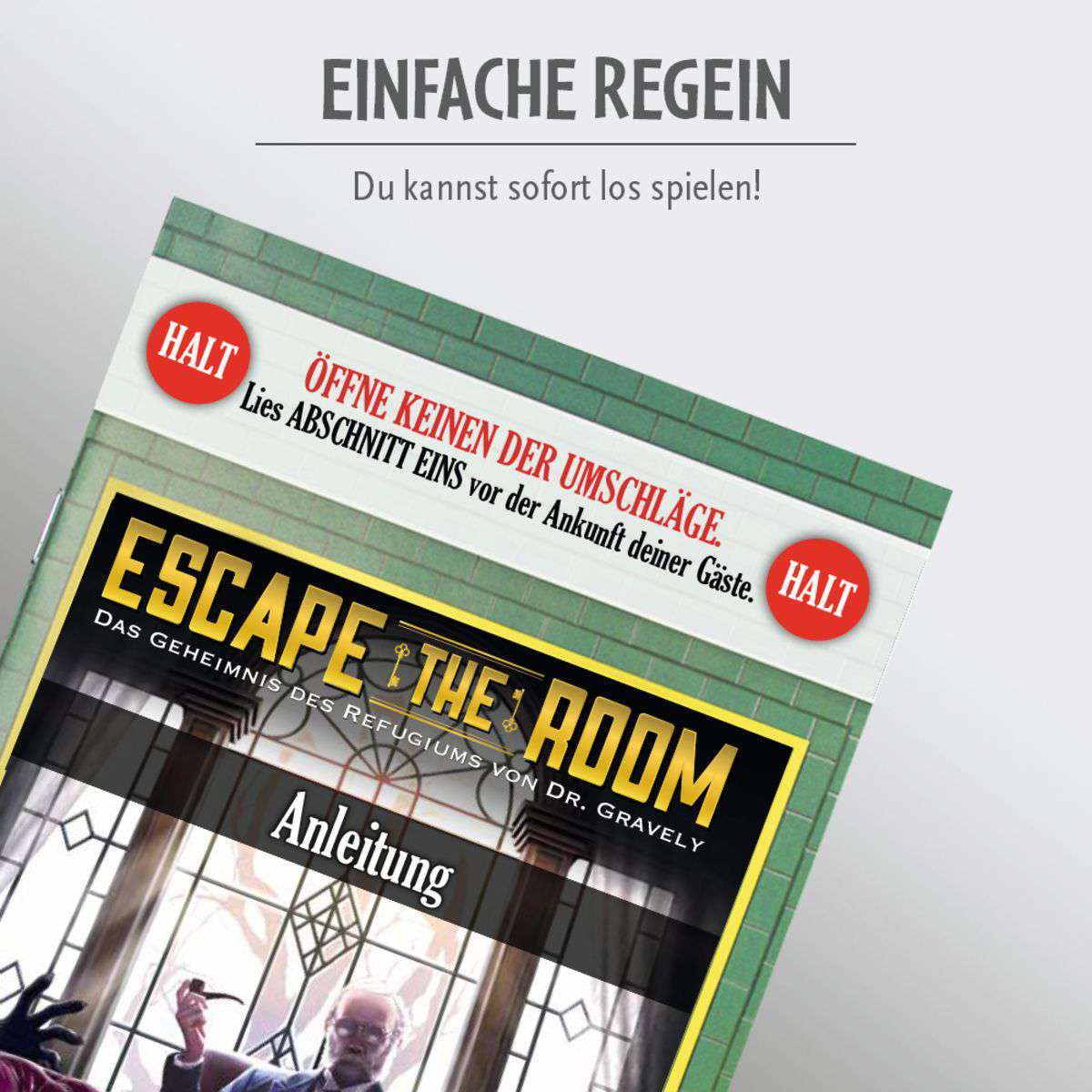 Thinkfun Spiel Escape the Room - Das Geheimnis des Refugiums von Dr. Gravely