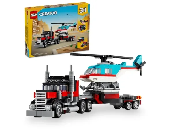 LEGO Creator 31146 Blokvogn med helikopter