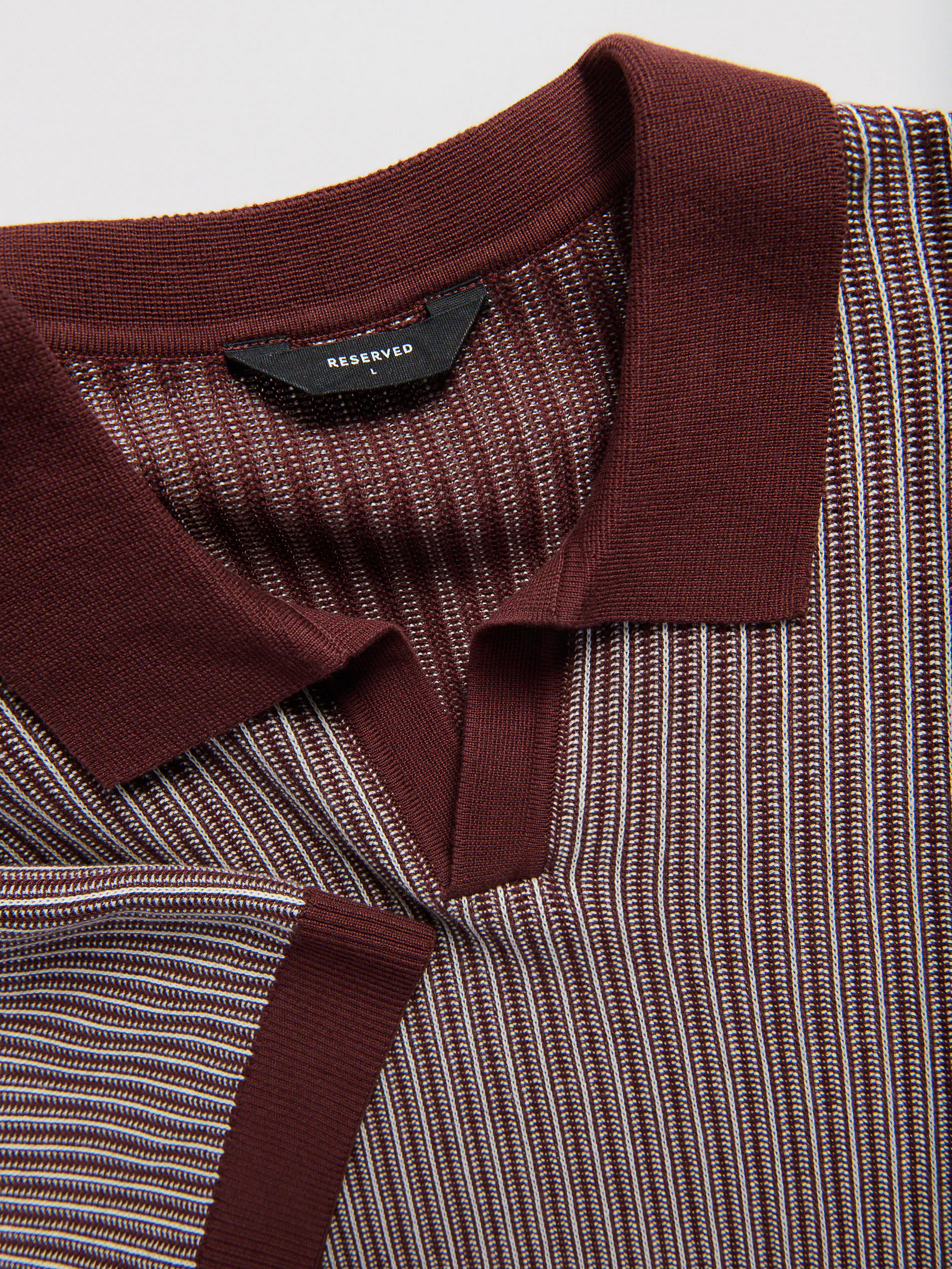 Pullover im Polostil mit hohem Baumwollanteil