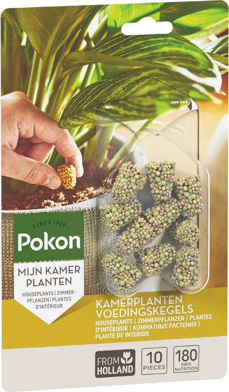 Pokon kamerplanten langwerkende voedingskegels 10st