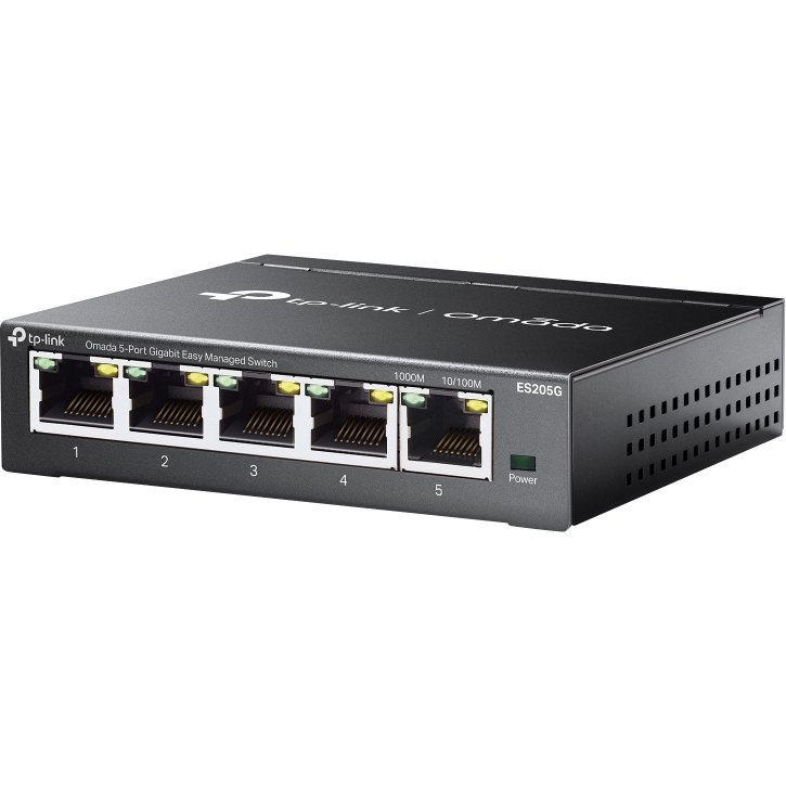 TP-Link Omada ES205G commutateur réseau Géré Gigabit Ethernet (10/100/1000) Noir