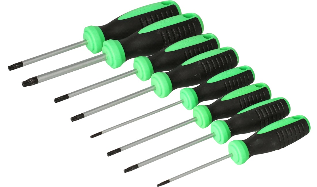 Skruetrækkersæt 8 dele torx - SP Tools