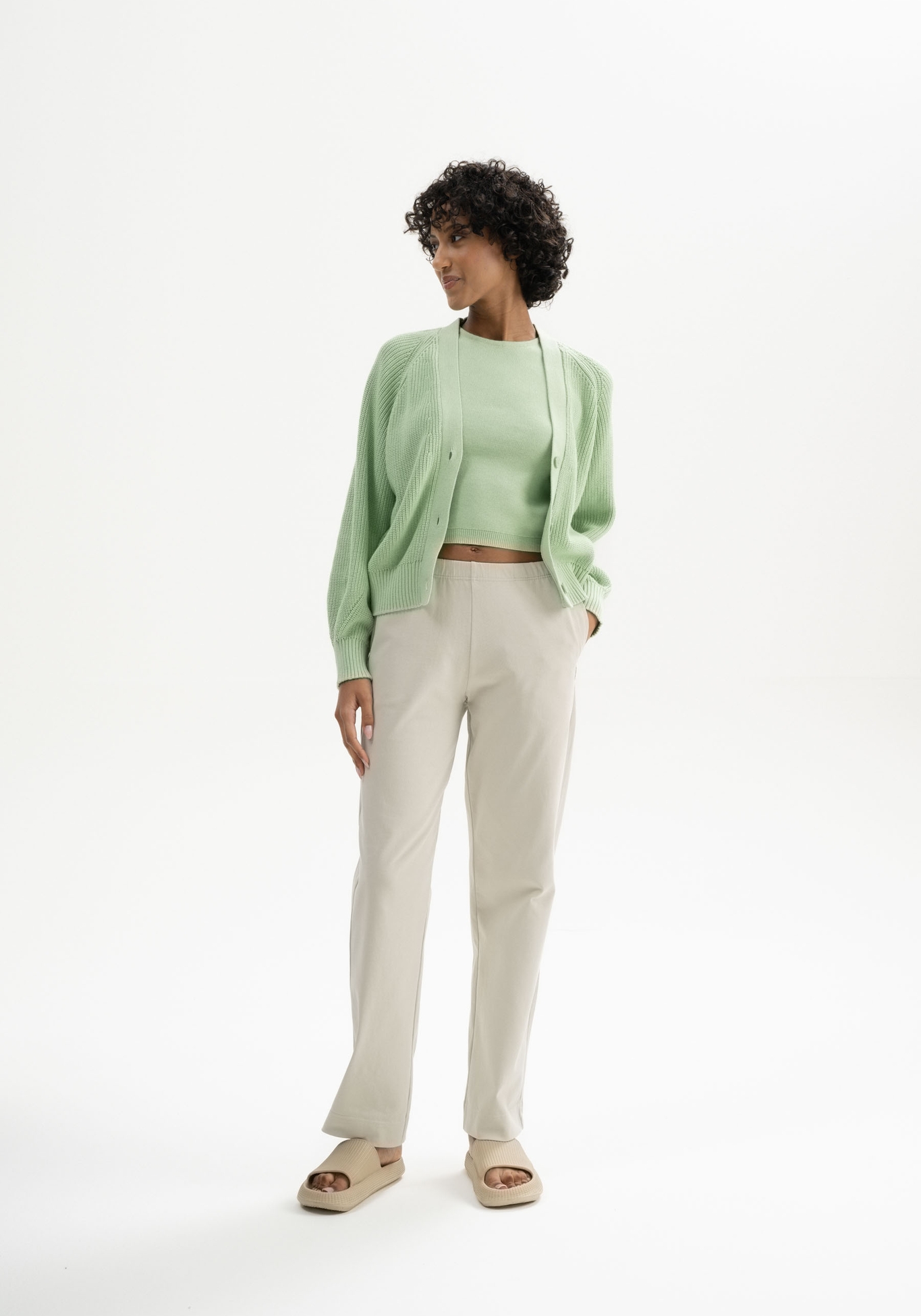 Mela Rippstrick Cardigan Bhuma Spring Melange