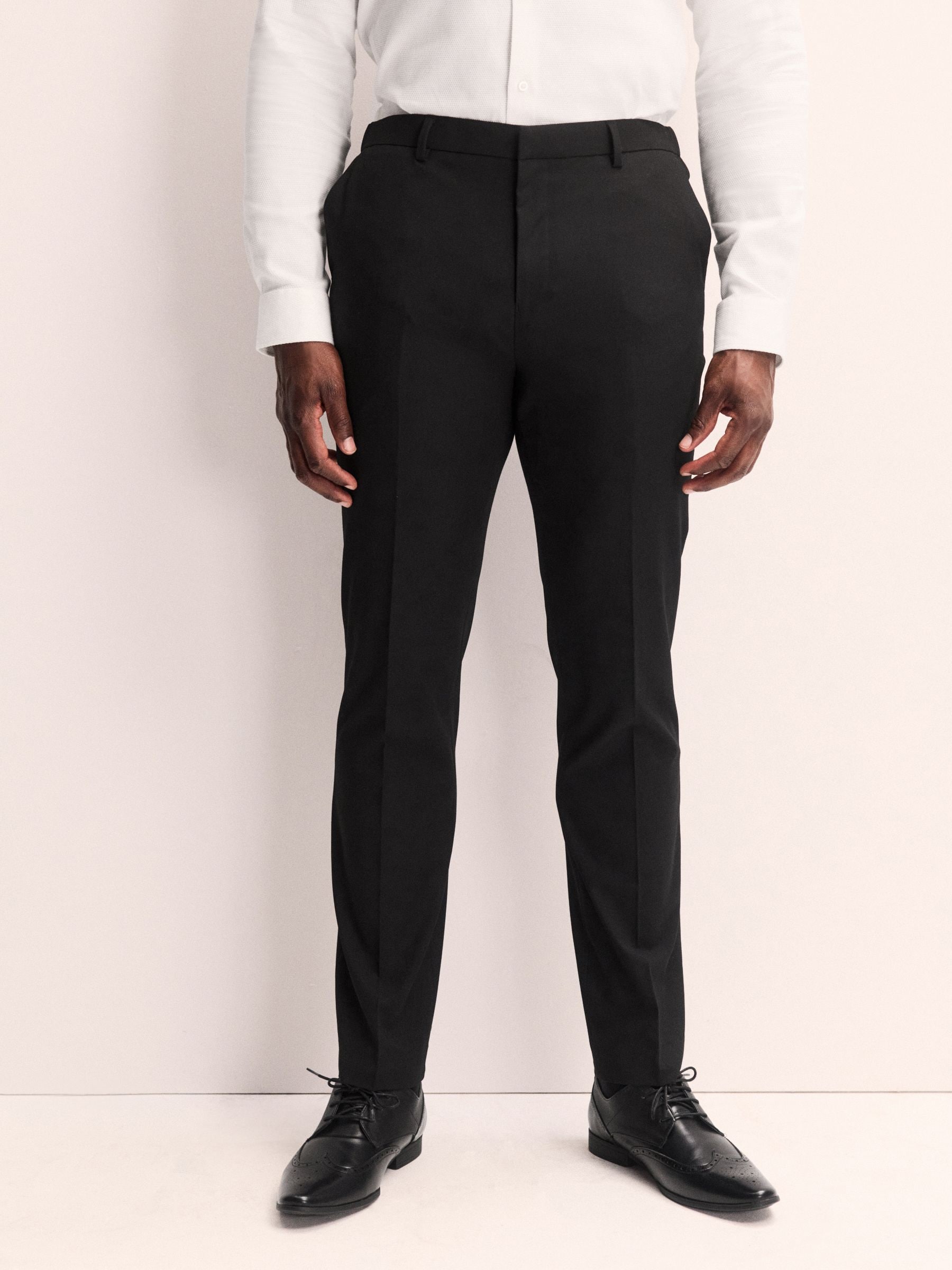 Zwart - Aansluitend - Elasticated Waist Motionflex Stretch Smart Trousers