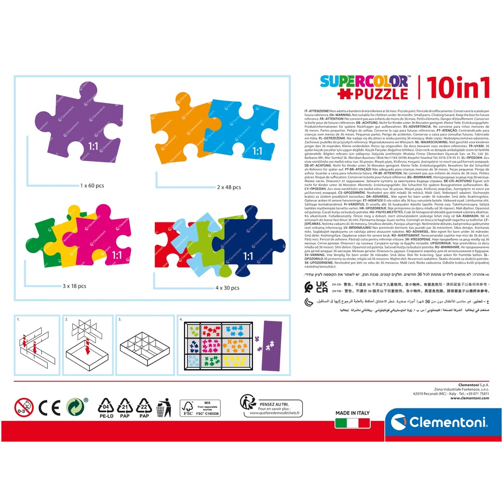 Clementine Peppa Pig 10-in-1-Puzzle