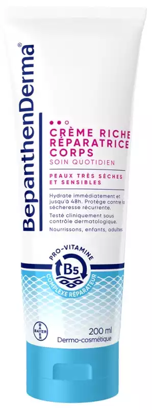BepanthenDerma Crème Riche Réparatrice Corps - 200ml