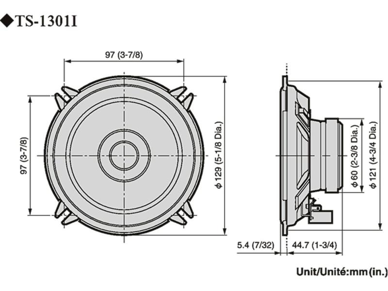 Pioneer 2-Weg Lautsprecher TS-1301I Lautsprechertyp: Doppelkonuslautsprecher, 2-Wege