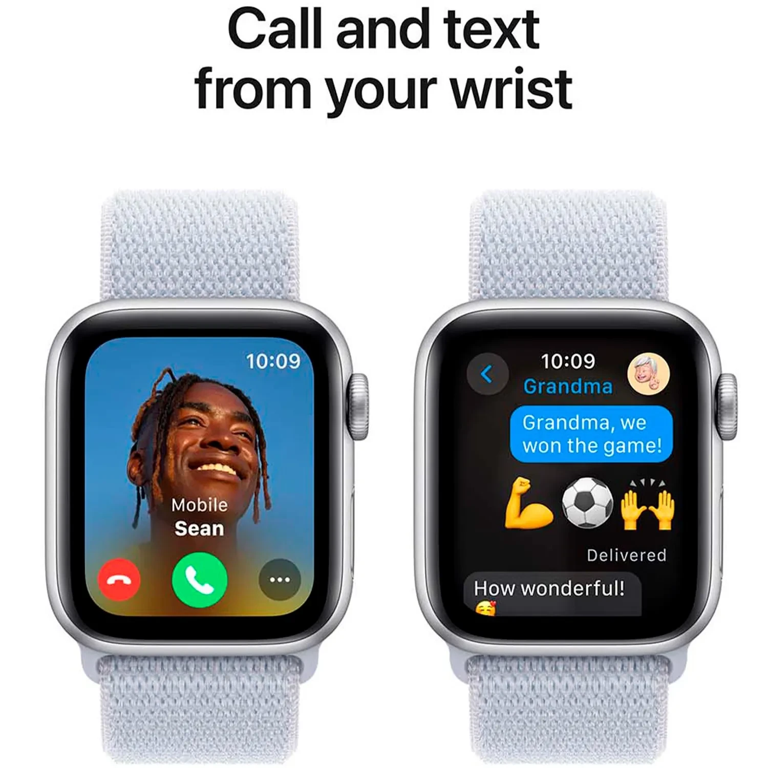 Apple Watch SE GPS 40mm Silver Aluminium Sport Loop MXEE3