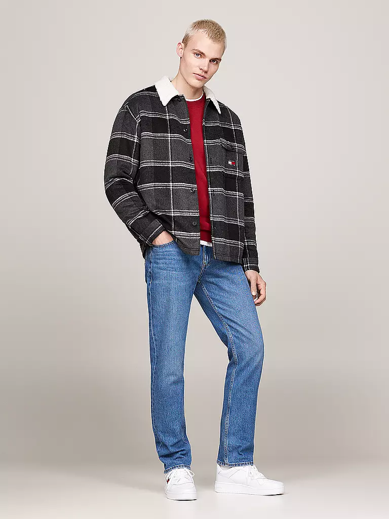 TOMMY JEANS Overshirt  schwarz