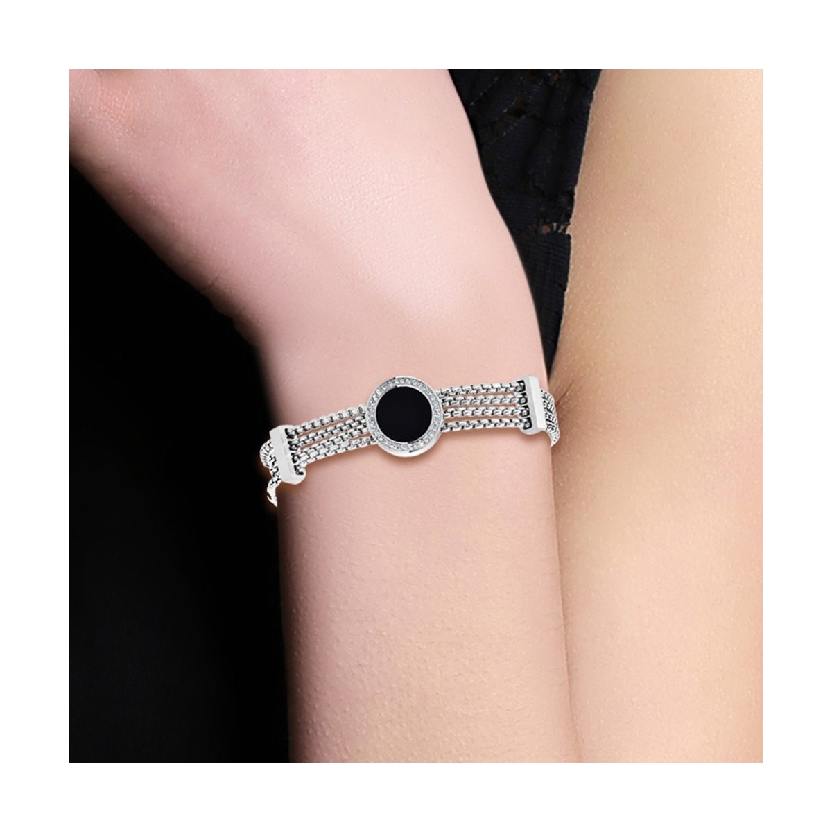 Bracelet en acier inoxydable SC Crystal