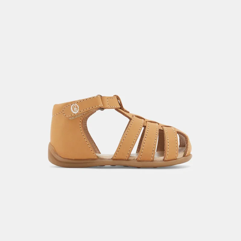 Sandales premiers pas tout cuir beige bébé garçon Beige
