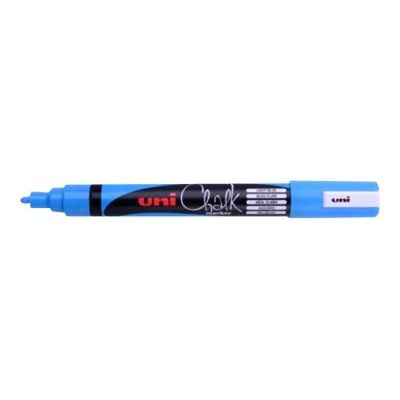 UNI CHALK - Marqueur craie - pointe moyenne conique - bleu