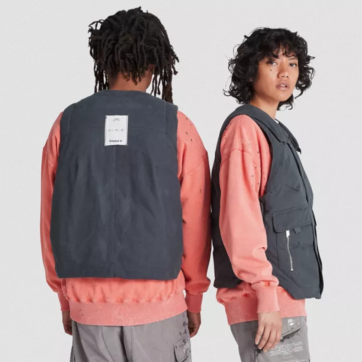 Gilet isolant Future73 Timberland x A-COLD-WALL* unisexe en gris foncé