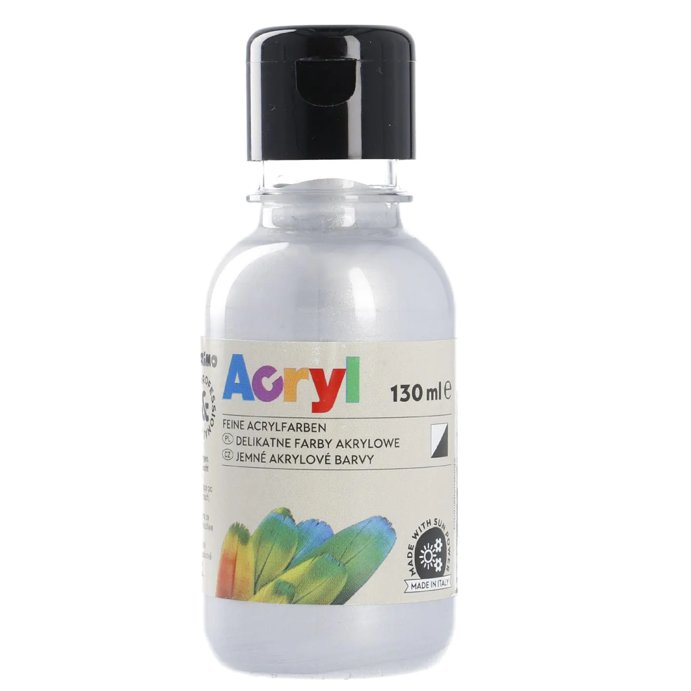 Acrylfarbe silber 130 ml