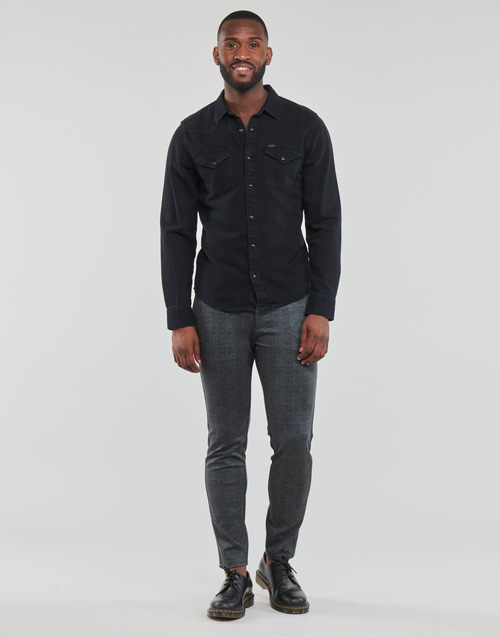 Only & Sons  - ONSMARK CHECK PANTS HY GW 9887 - Marine