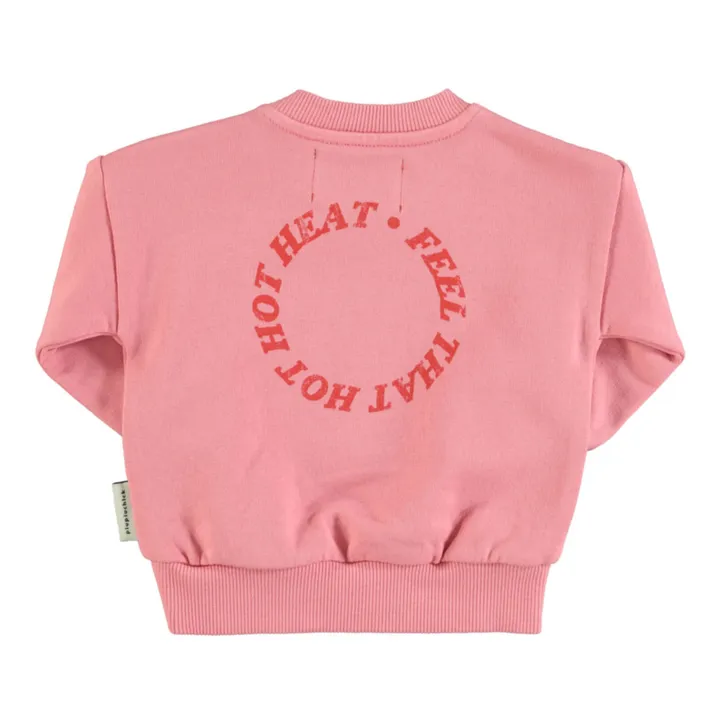 Piupiuchick Sweat Cœur Coton Bio | Rose