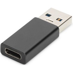 Adaptateur USB Type-C, USB A - USB-C, noir
