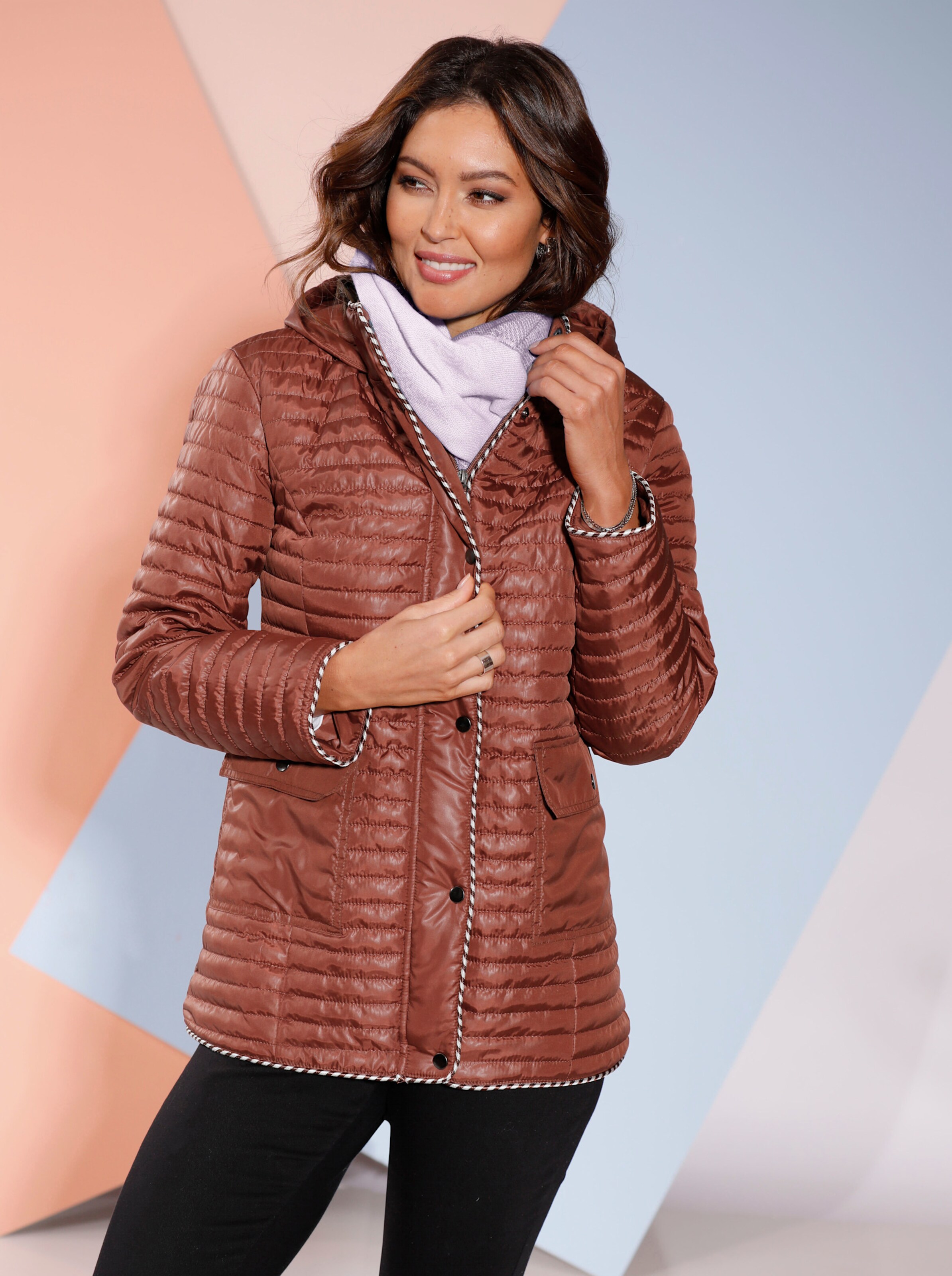Steppjacke gefüttert und wattiert