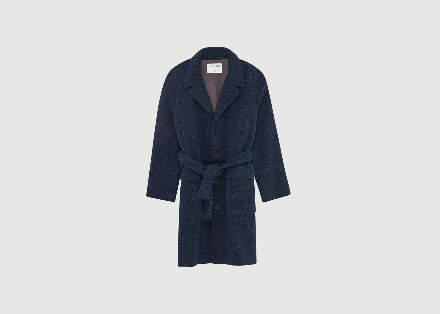 Pardessus oversize bouclette fabriqué en France L'Exception Paris