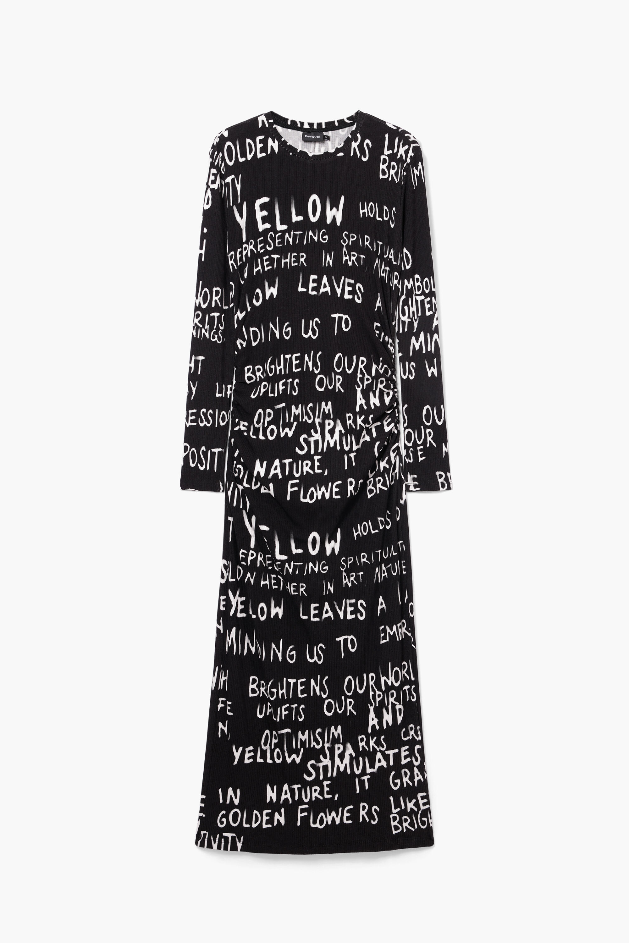 Vestido midi frases