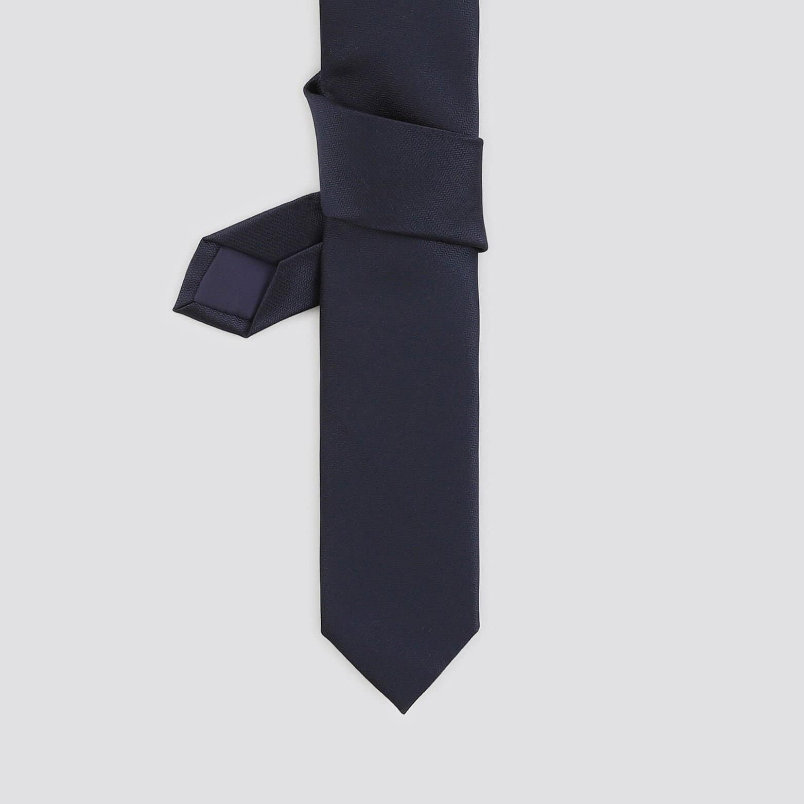 Cravate unie Bleu foncé