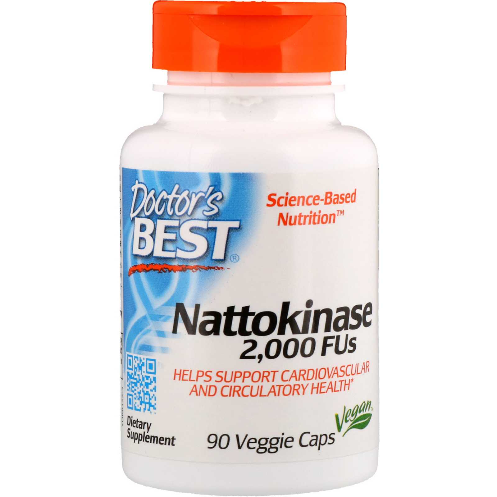 Doctor’s Best Natokinasa 2000 FUs 90 cápsulas veganas