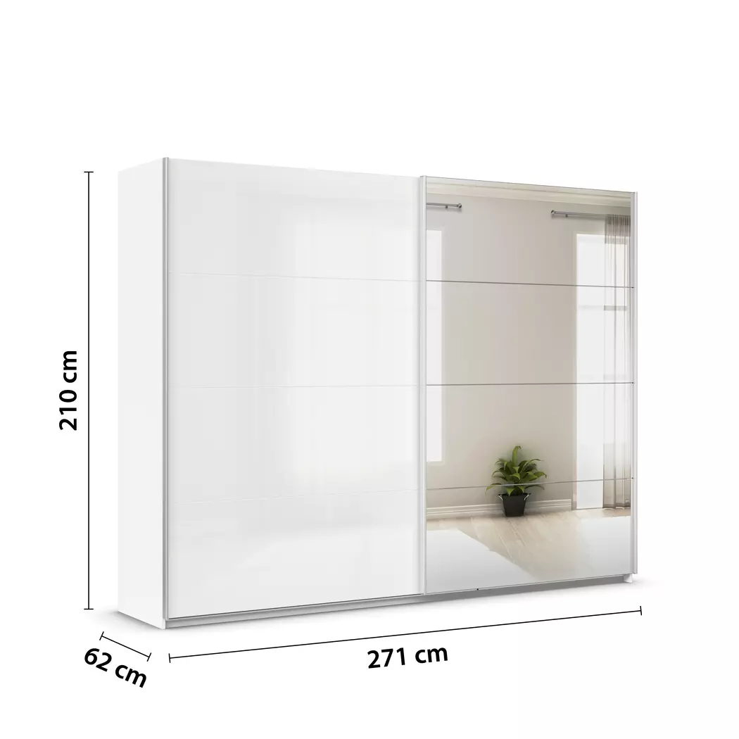 Schwebetürenschrank Quadra 271 x 210 cm