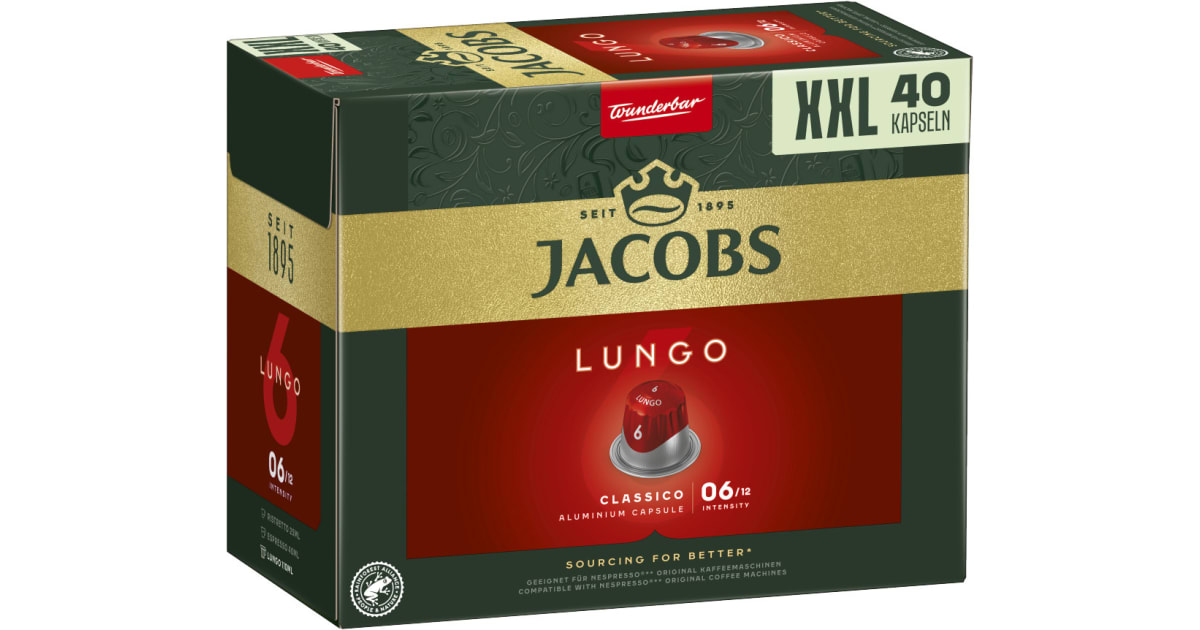 JACOBS NC Kapseln Lungo Classico 40er-Packung