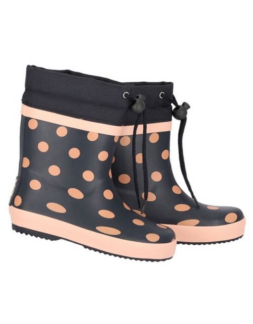 Xqboots Meisjeslaars Gevoerd Stip Navy - Laarzen