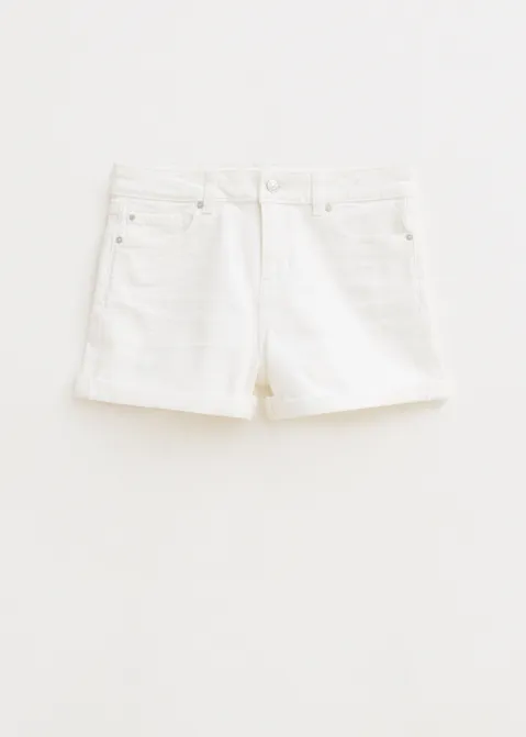 Denim stretch short wit (WIT)