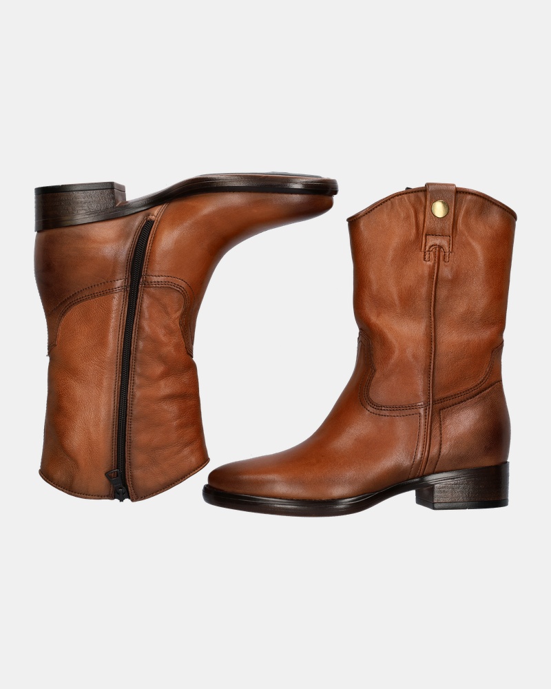 Nelson Rits- & gesloten boots  - cognac