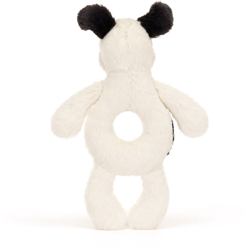 Køb Jellycat Bashful Black & Cream Hvalp Ring Rangle