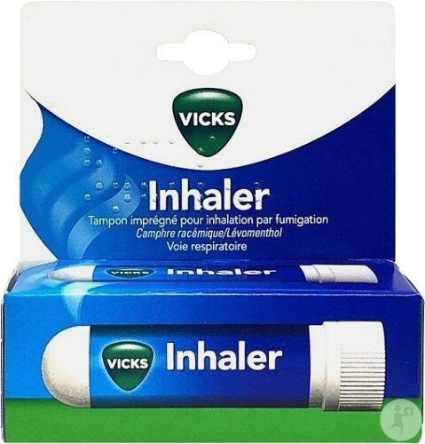 Vicks Inhaler Tampon Imprégné Pour Inhalation Par Fumigation Tube 1ml