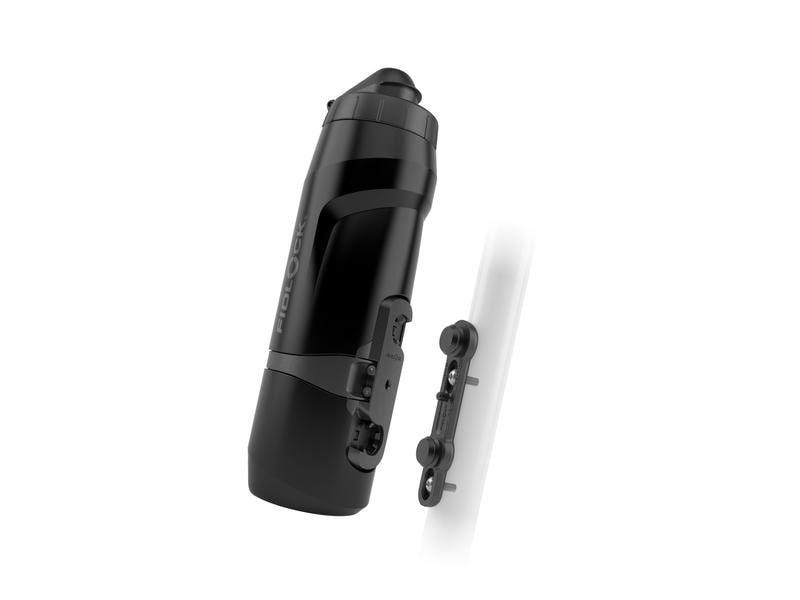 FIDLOCK Bidon Twist 0.8 l, Schwarz inkl. Twist Bike Base Trinkflasche