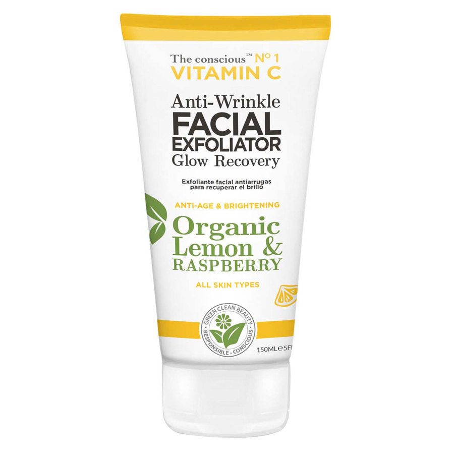 Biovène The Conscious Vitamin C Anti Wrinkle Facial Exfoliator Organic Lemon & Raspberry 150ml