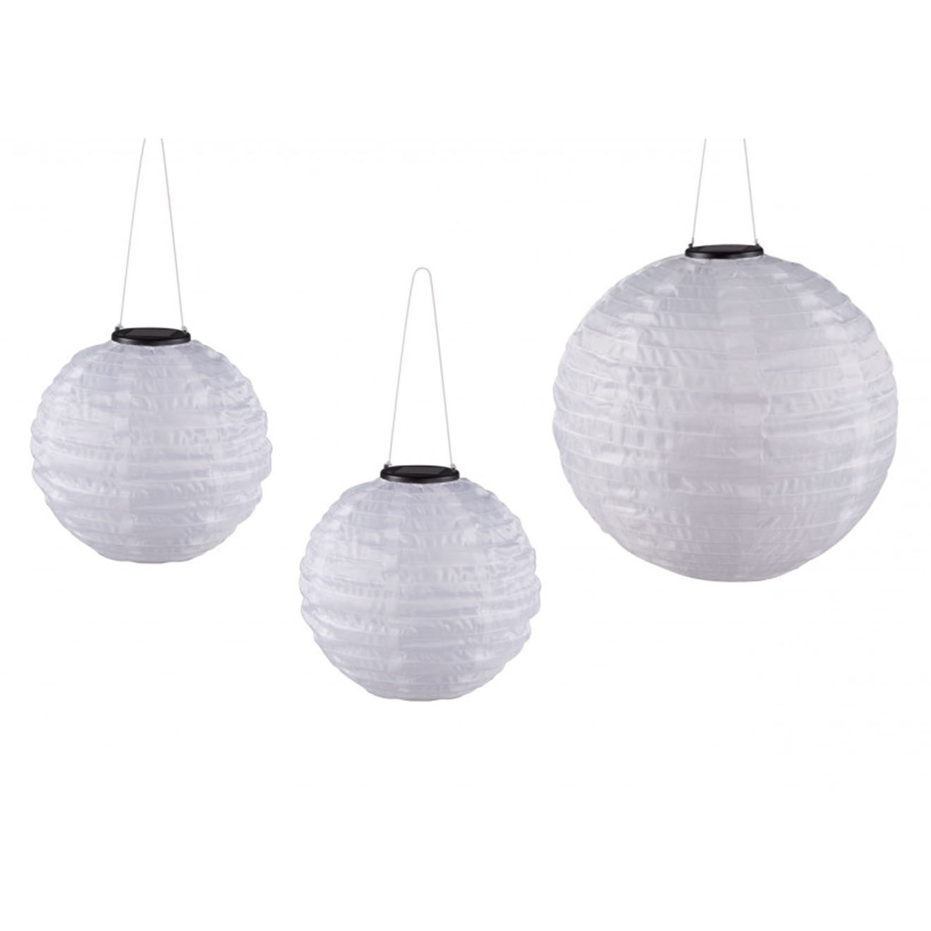 Pratik Garden 3 Lampions solaires blancs