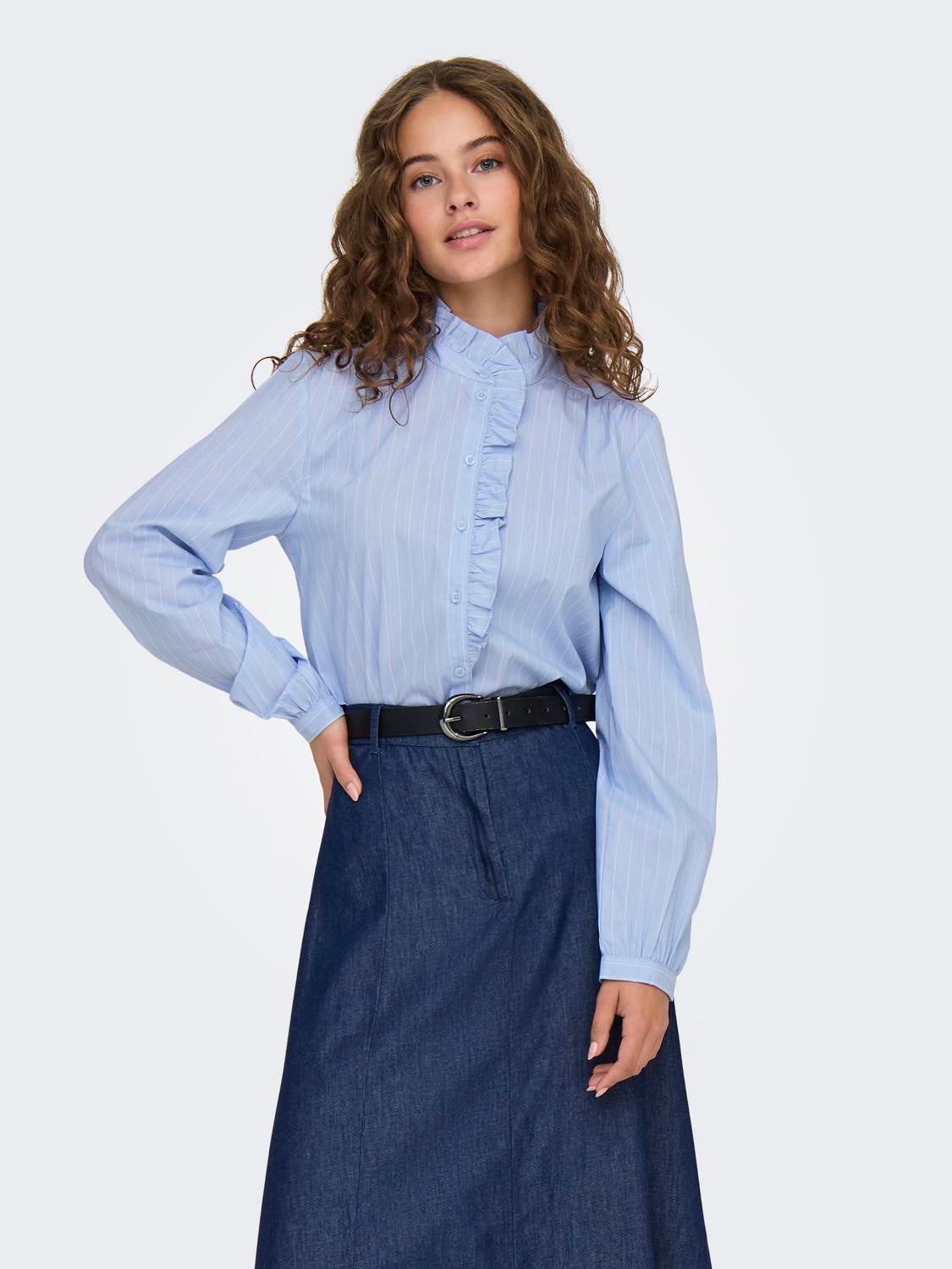 JDYMIO Hemd Cashmere Blue