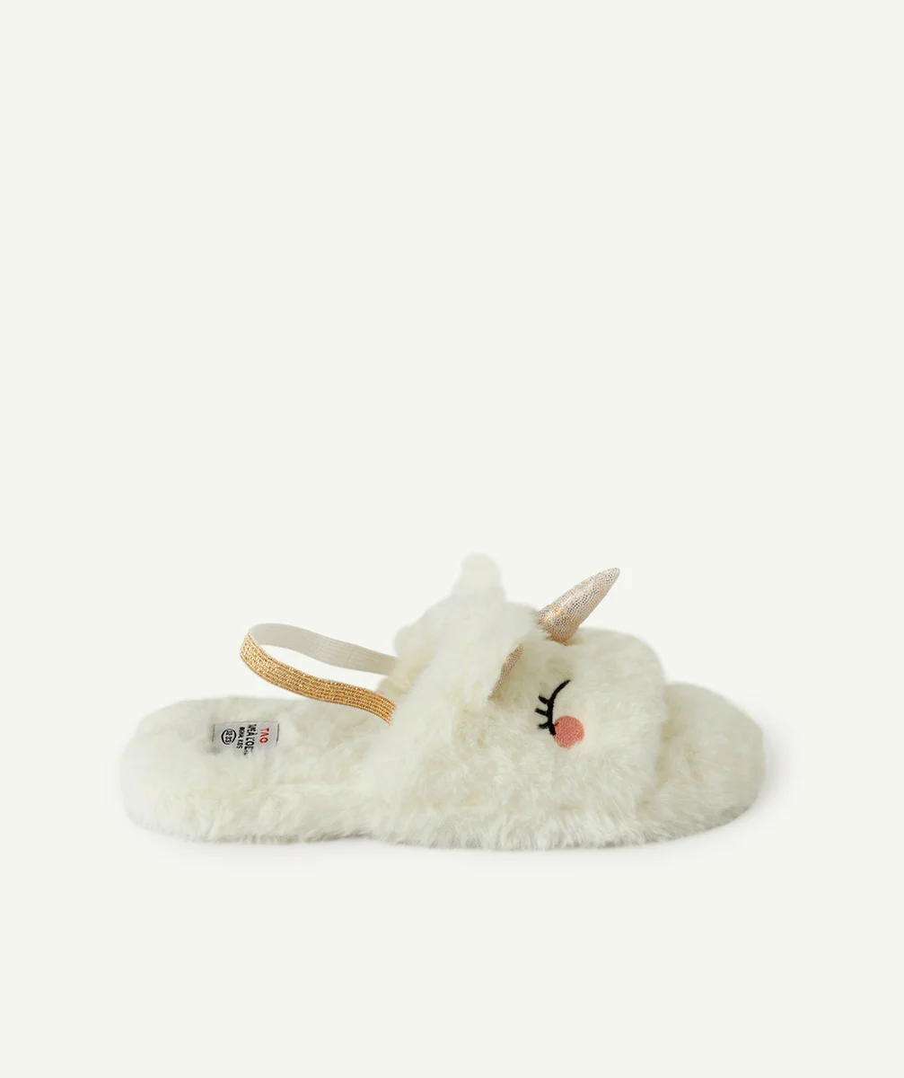 chaussons fille avec animation licorne
