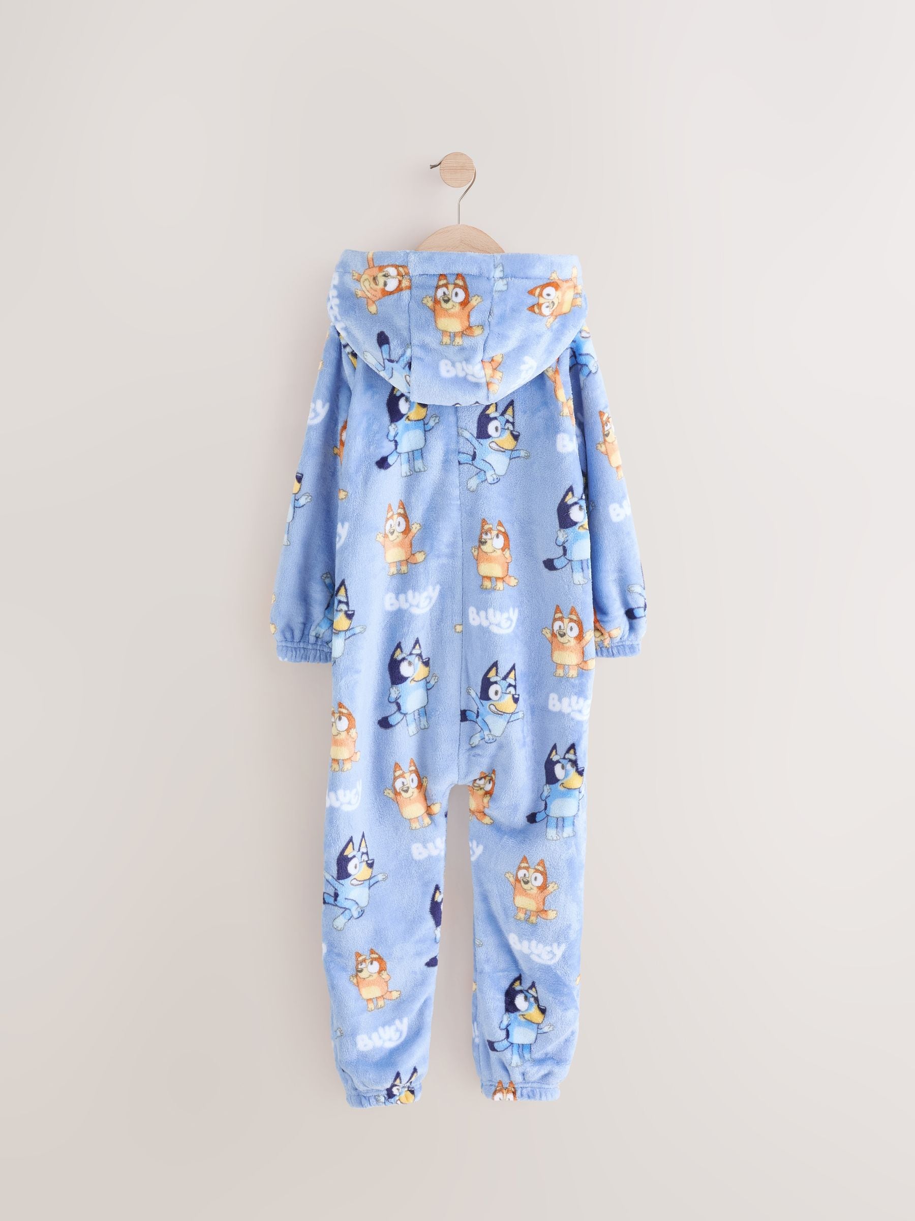 Blauw - Fleece onesie (2-10 jr)