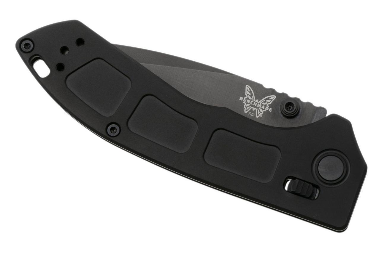 Benchmade Mini Narrows 743BK-01 Black DLC CPM-20CV, Black Titanium, zakmes