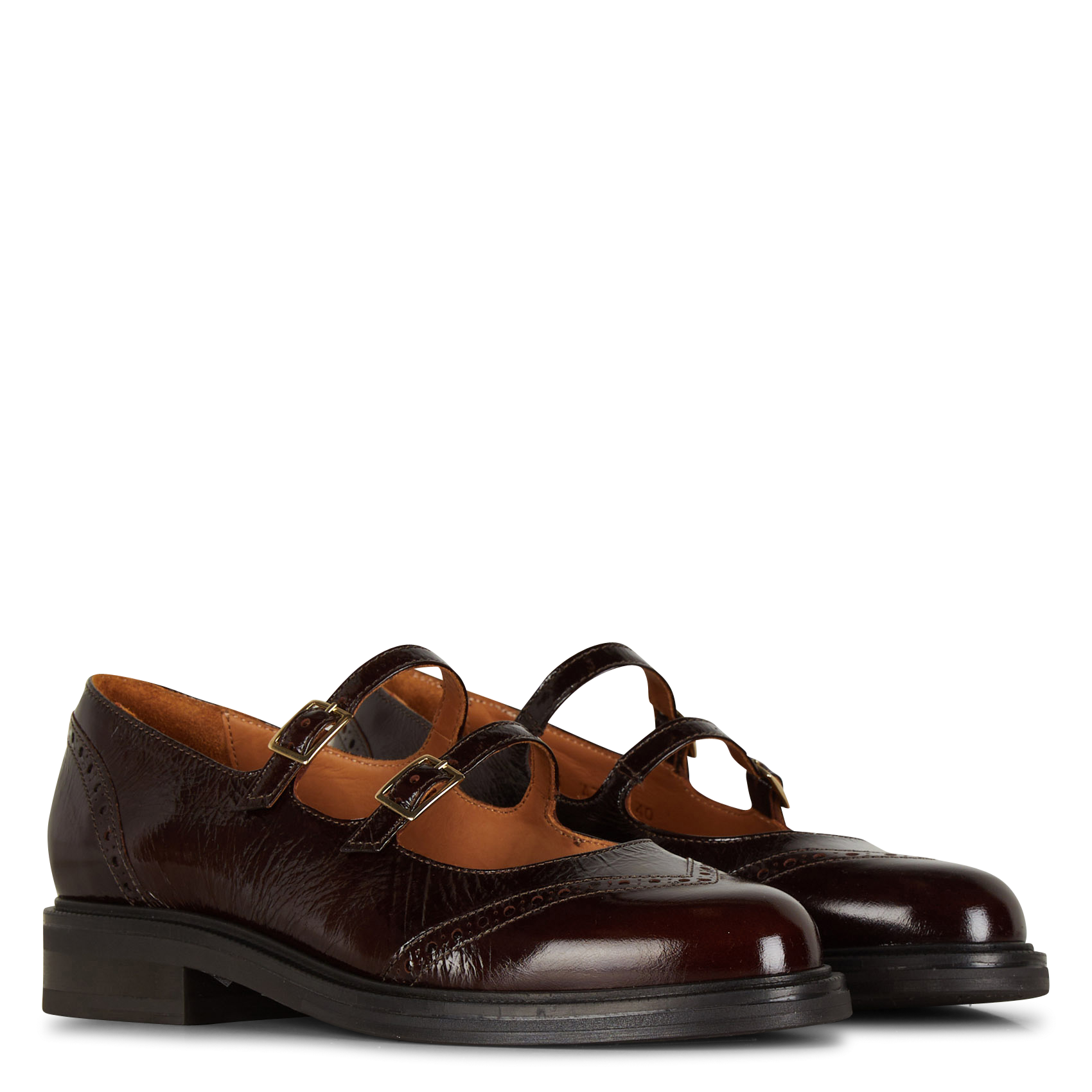 Derbies en cuir vernis | Rouge