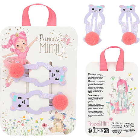Princess Mimi metalhårspænder 2 stk. – flere varianter - assorteret