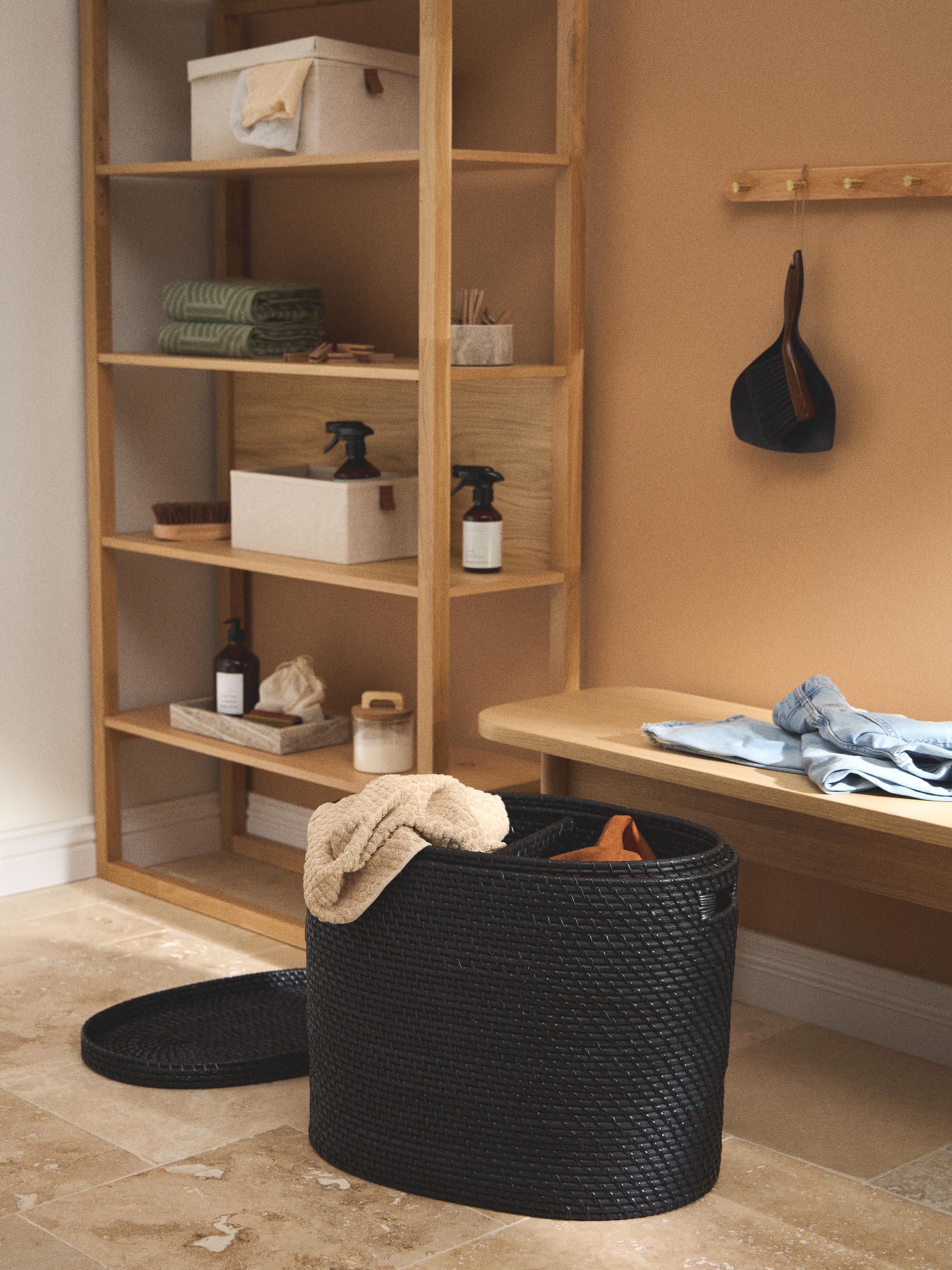 Wasmand Lurdes met deksel