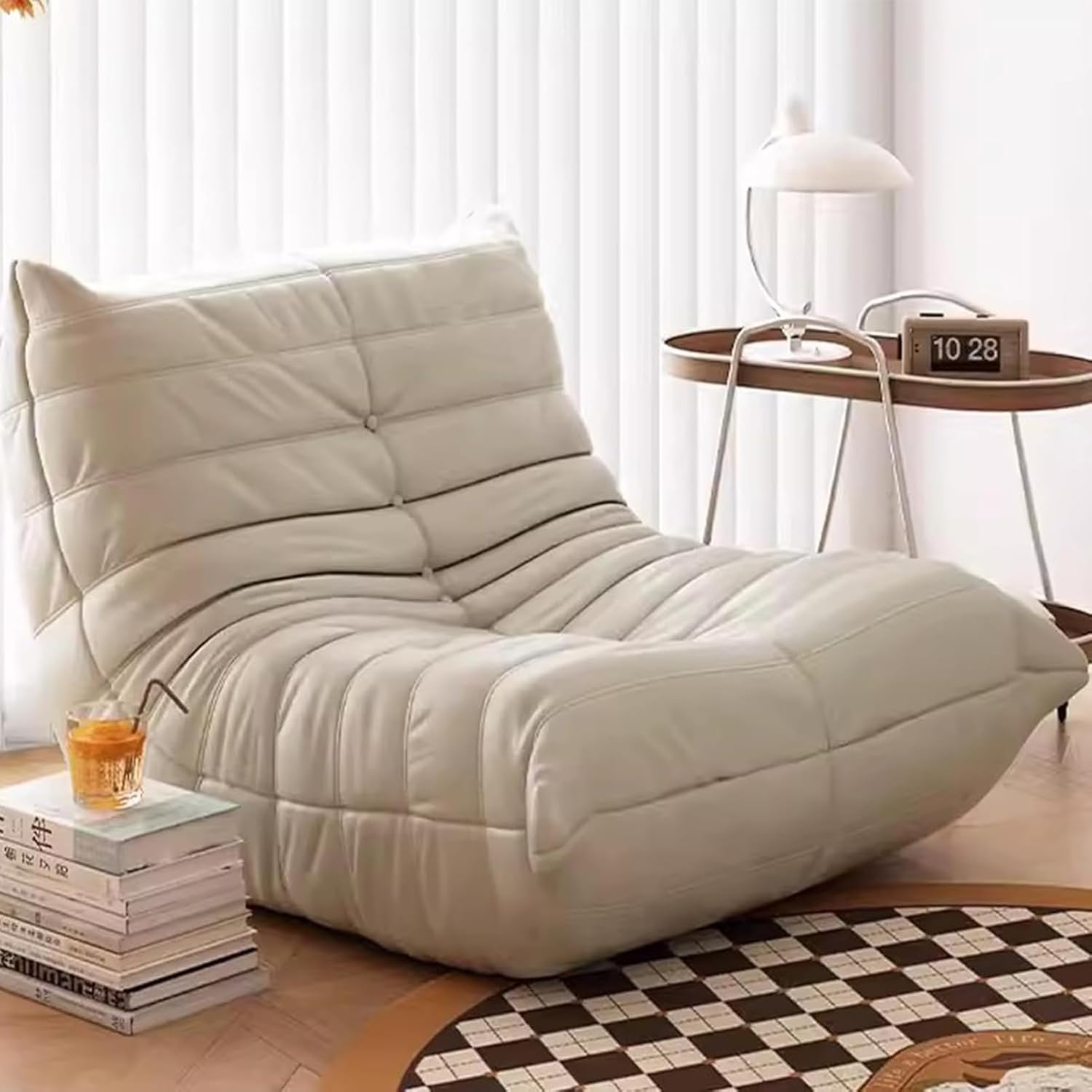 Togo Kaminsessel, Ecksitzsäcke, Bequemes Lazy-Bodensofa, Loungesessel-Sofa Aus Schaumstoff Mit Ergonomischem Design, Für Wohnzimmer, Schlafzimmer, Wohnheim, Salon, Büro