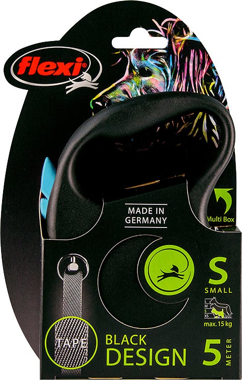 Flexi rollijn Black Design tape S blauw 5 m